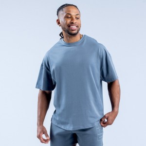 Camiseta DFYNE Recharge Graphic Hombre Grises | 4217-VAHWX