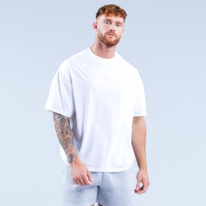 Camiseta DFYNE Recharge Hombre Blancos | 4079-LJGIA