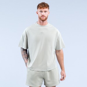 Camiseta DFYNE Recharge Hombre Grises | 4183-GUHYT