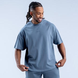 Camiseta DFYNE Recharge Hombre Grises | 6758-KISRM