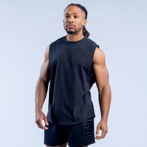 Camiseta sin Manga DFYNE Recharge Graphic Hombre Negros | 7349-BSODV