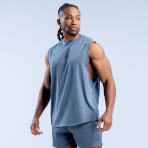 Camiseta sin Manga DFYNE Recharge Hombre Grises | 9638-ONMLH