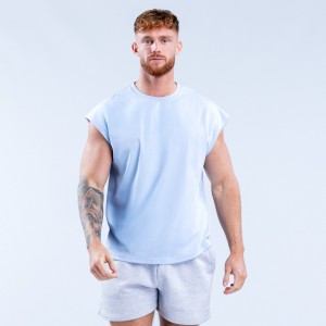 Camiseta sin Manga DFYNE Signature Hombre Azules | 8621-PRZXO
