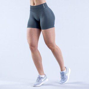 Shorts DFYNE Impact 4.5" Mujer Grises | 3861-CNEAI