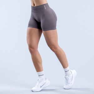 Shorts DFYNE Impact 4.5" Mujer Morados | 3901-FYCHG