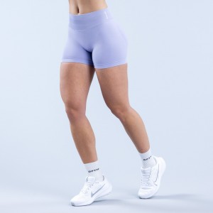 Shorts DFYNE Impact 4.5" Mujer Morados | 9107-BLEYP