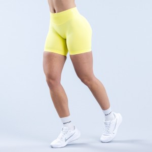Shorts DFYNE Impact 6.5" Mujer Amarillos | 5914-RVIZM