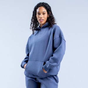 Sudadera con Capucha DFYNE Revive Heavy Weight Mujer Azules Oscuro | 1397-KTSPF