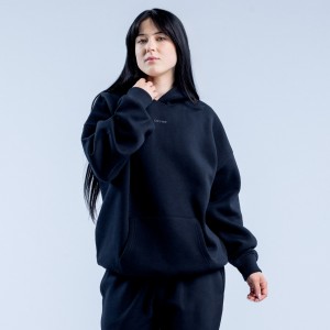 Sudadera con Capucha DFYNE Revive Heavy Weight Mujer Negros | 6274-EDQCF