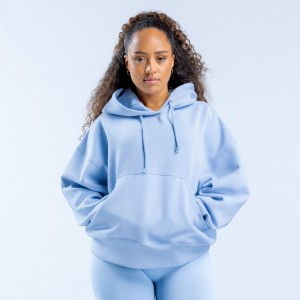 Sudadera con Capucha DFYNE Signature Mujer Azules | 6953-DWLVY