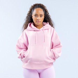 Sudadera con Capucha DFYNE Signature Mujer Rosas Claro Rosas | 6015-DLYHJ