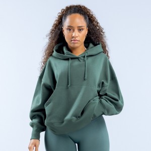 Sudadera con Capucha DFYNE Signature Mujer Verdes | 1534-AZKYN