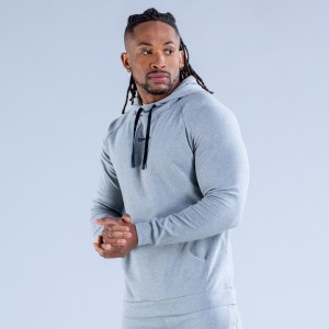 Sudadera con Capucha DFYNE Stealth Midweight Hombre Grises | 0943-GMNTL