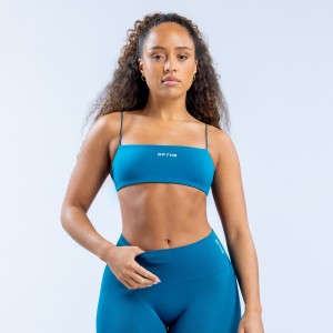 Sujetador Deportivo DFYNE Defy Strappy Mujer Azules | 4027-WESBC