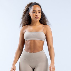 Sujetador Deportivo DFYNE Defy Strappy Mujer Grises | 9735-XEZUT