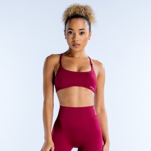 Sujetador Deportivo DFYNE Dynamic Twist Back Mujer Fucsia | 9603-HBXVL