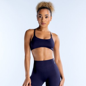Sujetador Deportivo DFYNE Dynamic Twist Back Mujer Azul Marino | 0798-KYCEI
