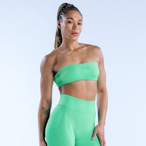 Sujetador Deportivo DFYNE Ignite Bandeau Mujer Verde Menta | 3049-RFOPZ