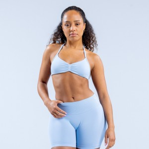 Sujetador Deportivo DFYNE Impact Strappy Mujer Azules | 2507-LNCBA