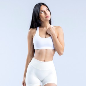 Sujetador Deportivo DFYNE Origin Racer Back Mujer Blancos | 9587-IPWTV