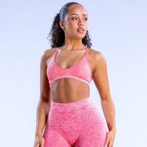 Sujetador Deportivo DFYNE Revive Mujer Coral | 1049-NBZOH