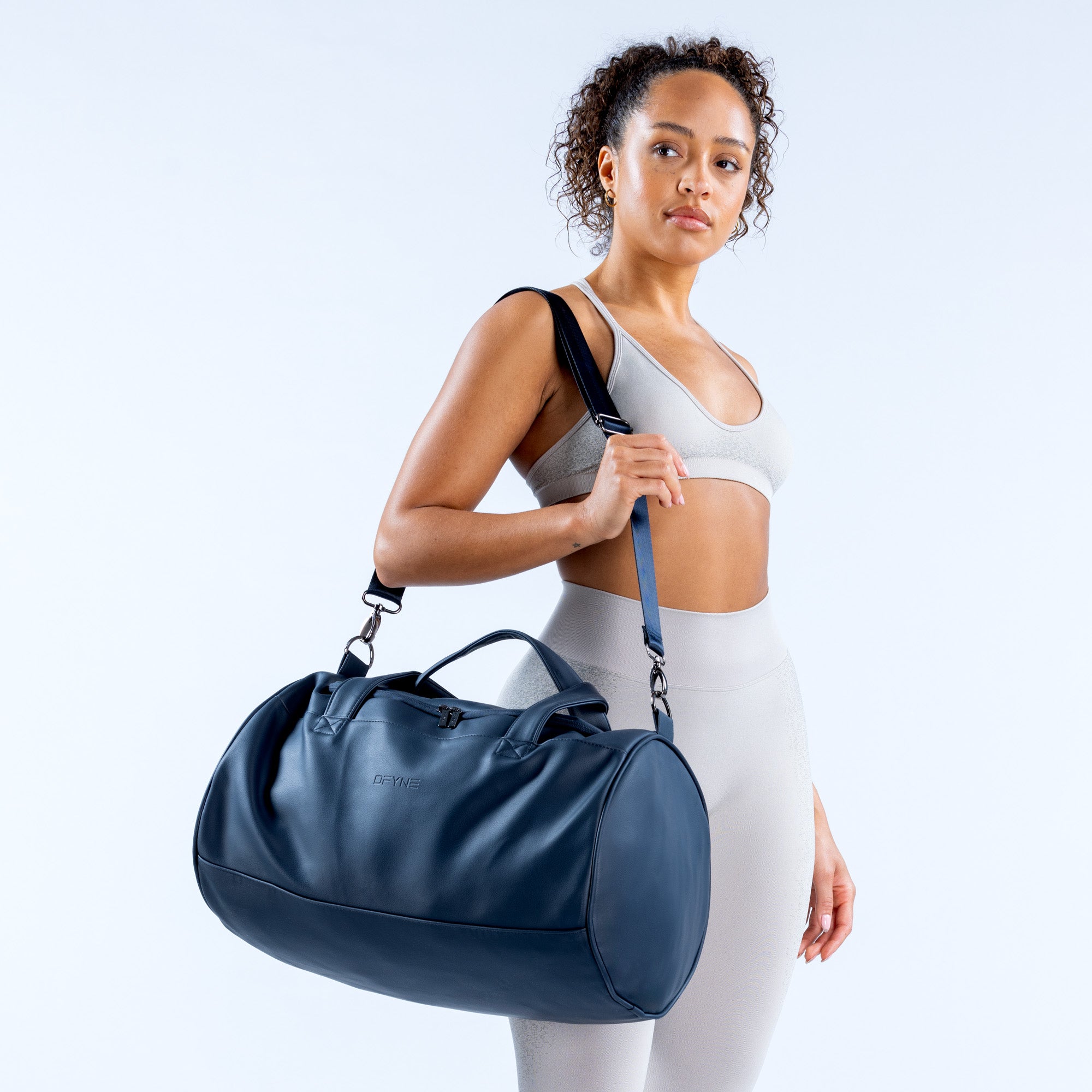 Bolsa Duffle DFYNE Mujer Grises Azules | 3271-IEOKZ