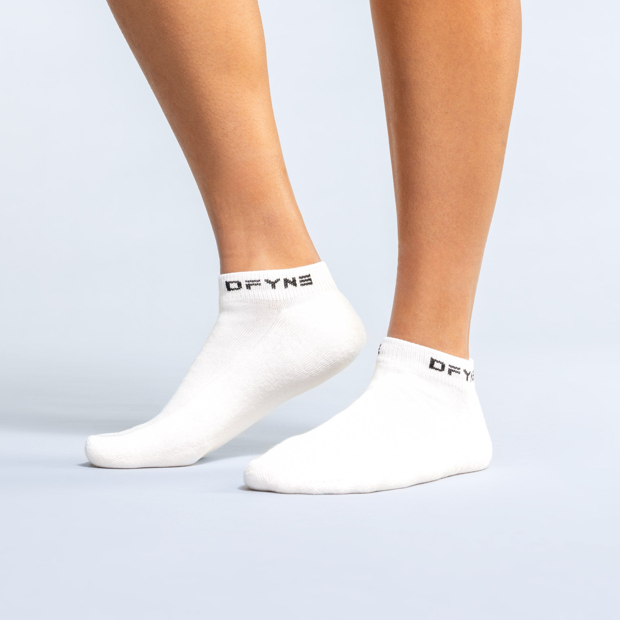 Calcetines DFYNE Revive Ankle Mujer Blancos Negros | 1503-CKIWV