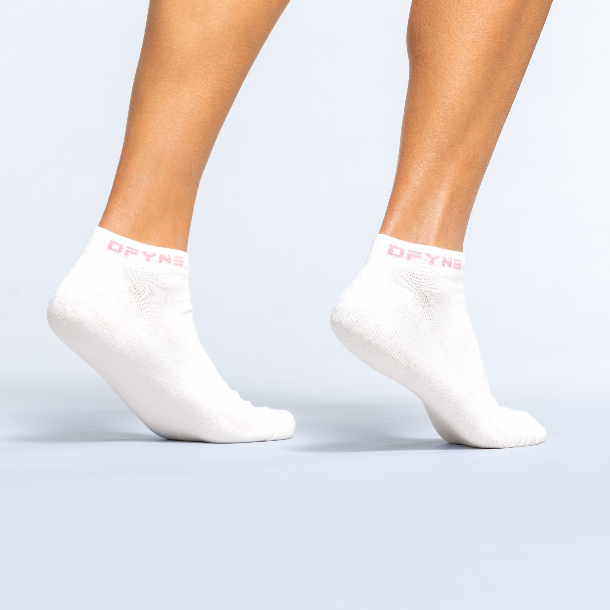 Calcetines DFYNE Revive Ankle Mujer Blancos Rosas Claro Rosas | 3691-JLRYS