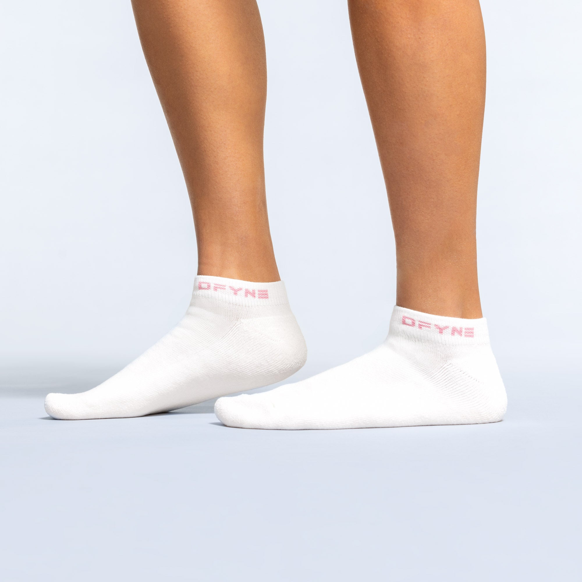 Calcetines DFYNE Revive Ankle Mujer Blancos Rosas Claro Rosas | 3691-JLRYS