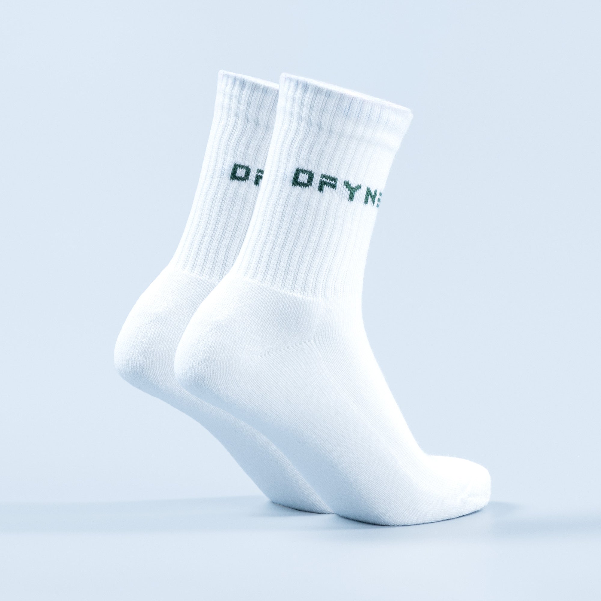 Calcetines DFYNE Revive Crew Mujer Blancos | 0541-SYZJU
