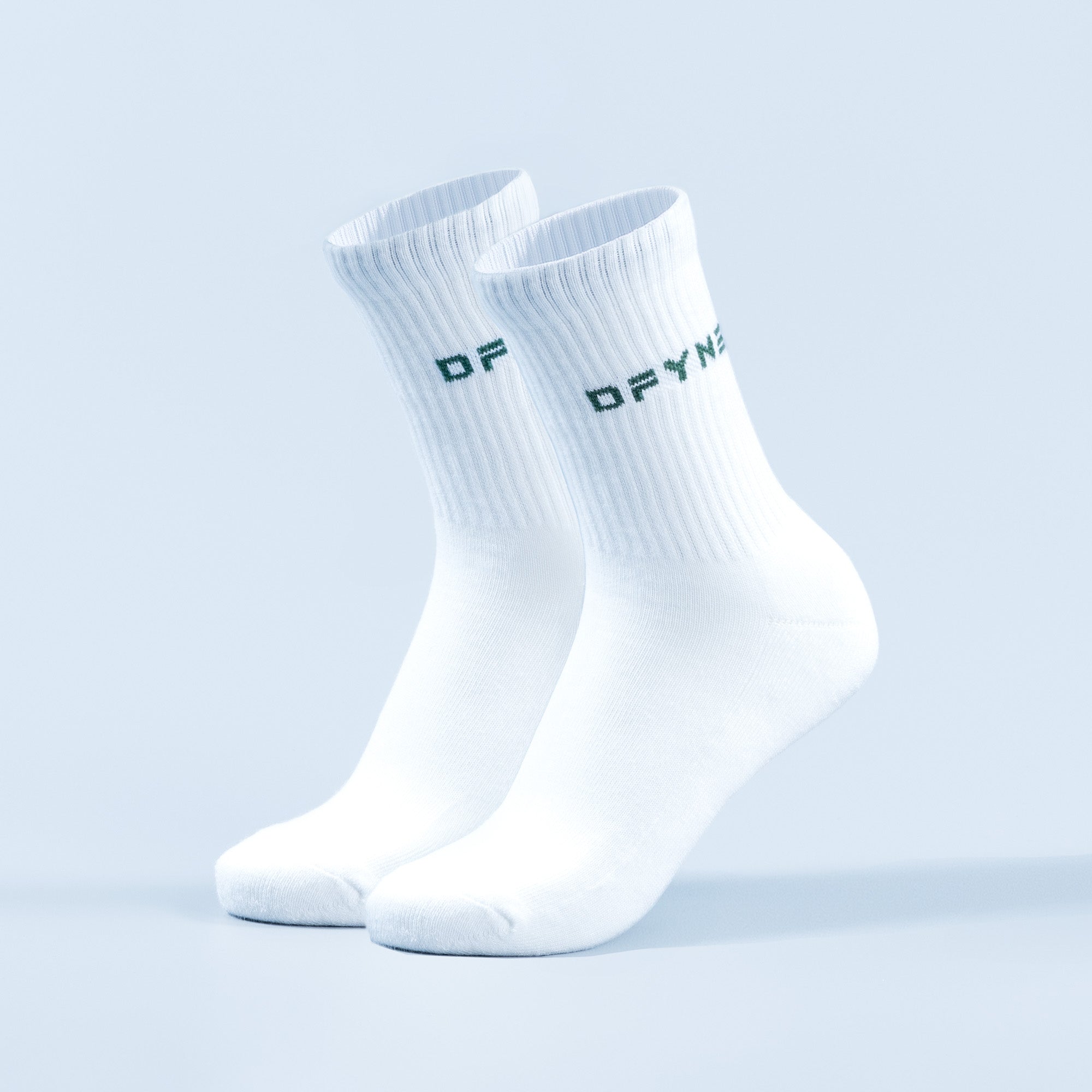 Calcetines DFYNE Revive Crew Mujer Blancos | 0541-SYZJU