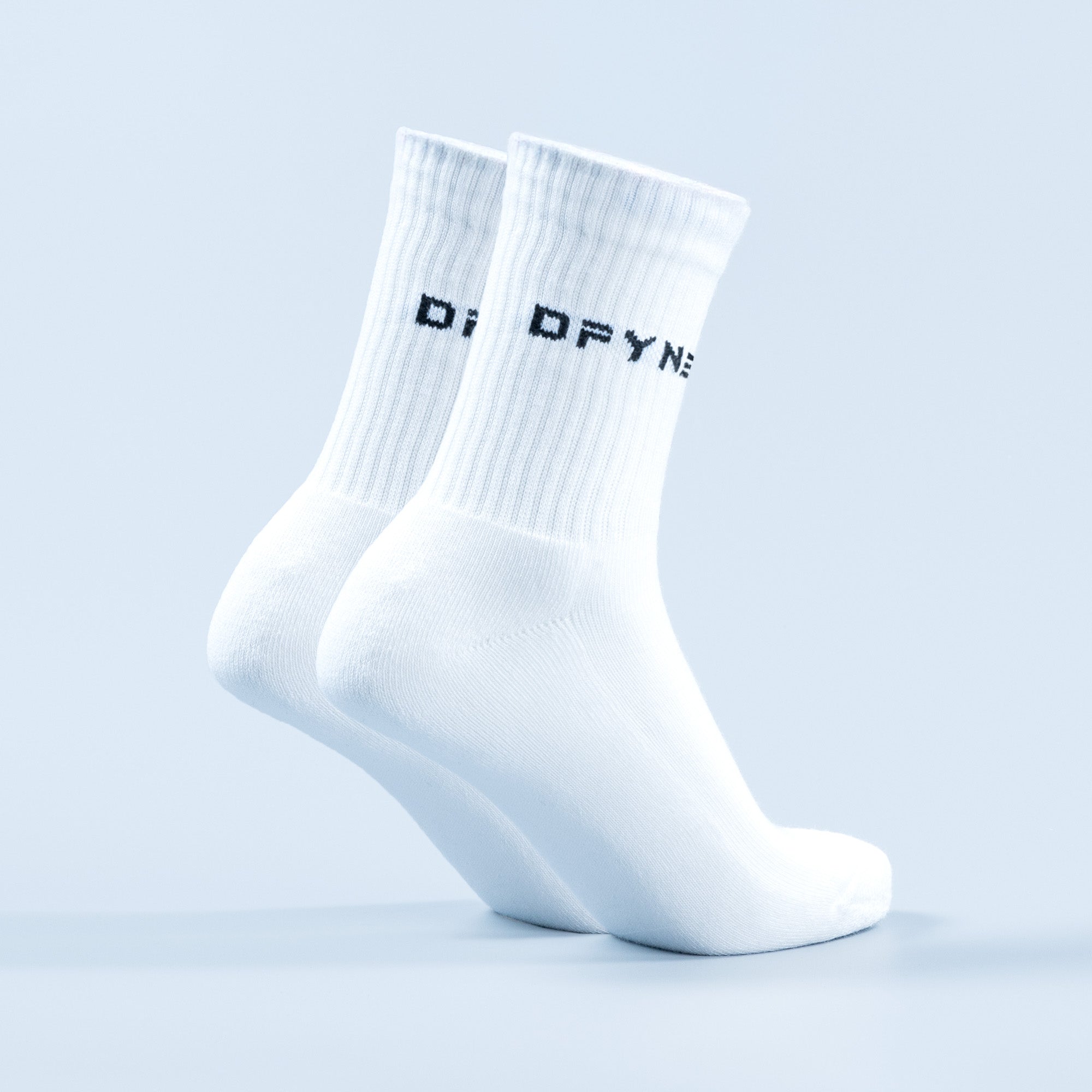 Calcetines DFYNE Revive Crew Mujer Blancos Negros | 0947-FWRHE