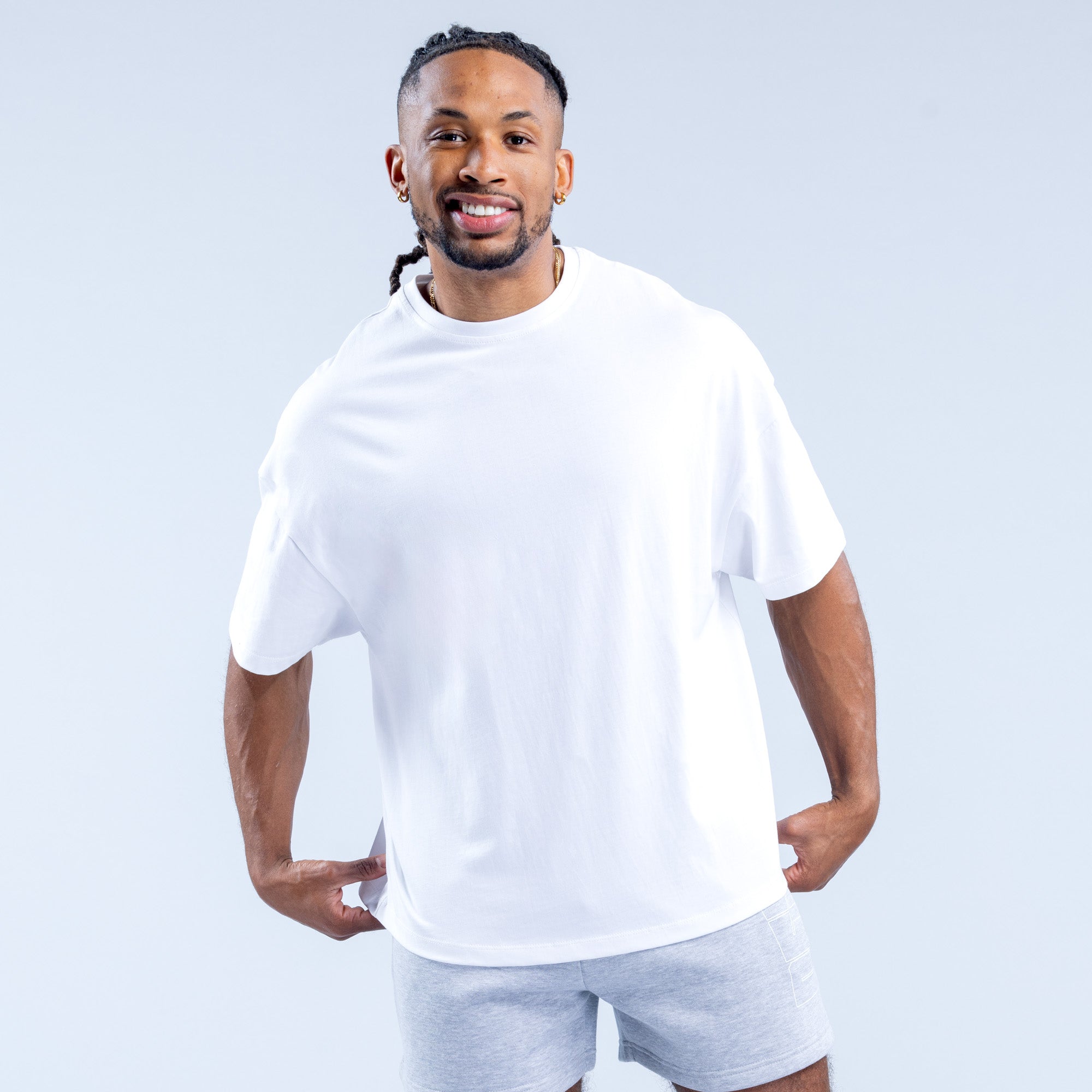 Camiseta DFYNE Recharge Graphic Hombre Blancos | 9465-MEALP