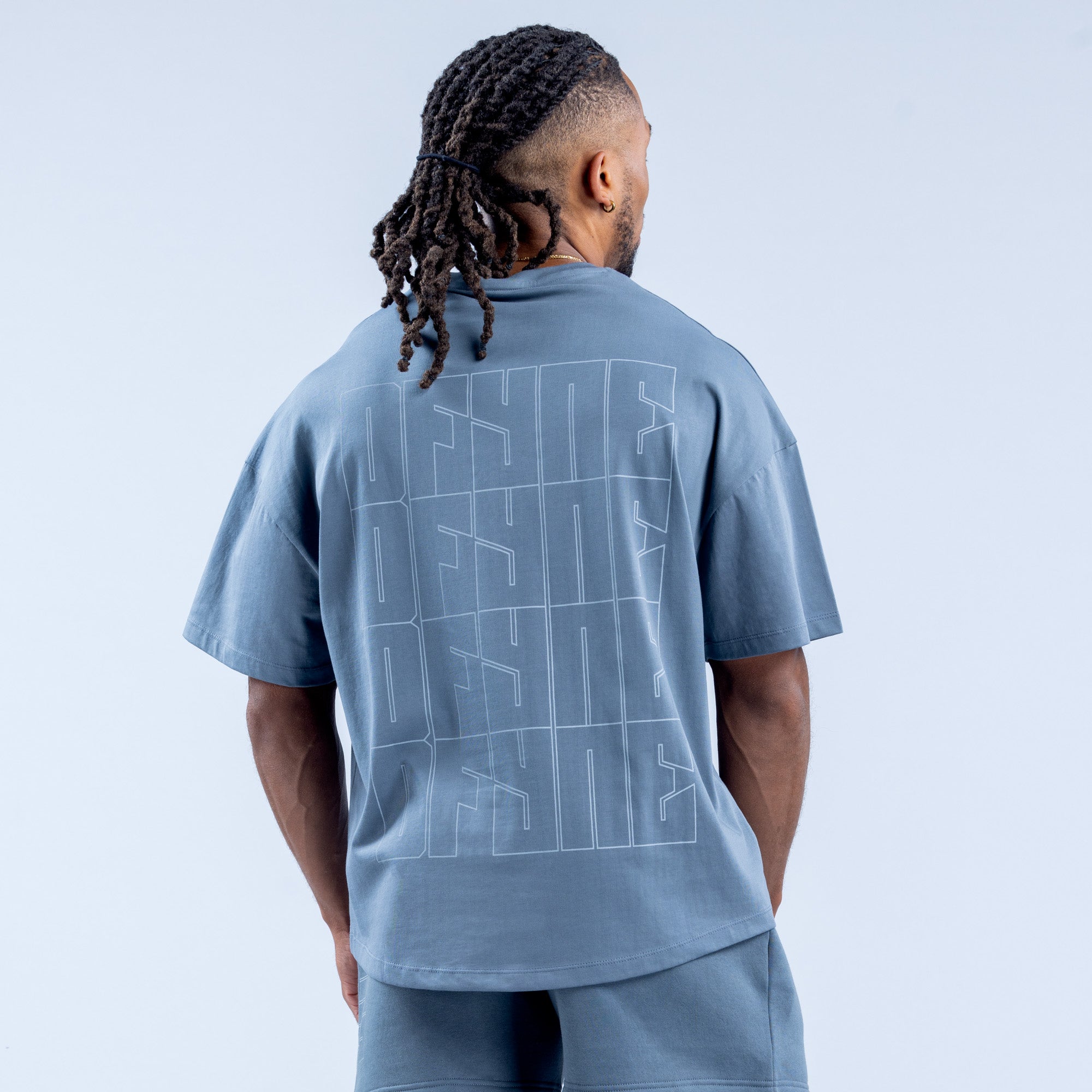 Camiseta DFYNE Recharge Graphic Hombre Grises | 4217-VAHWX