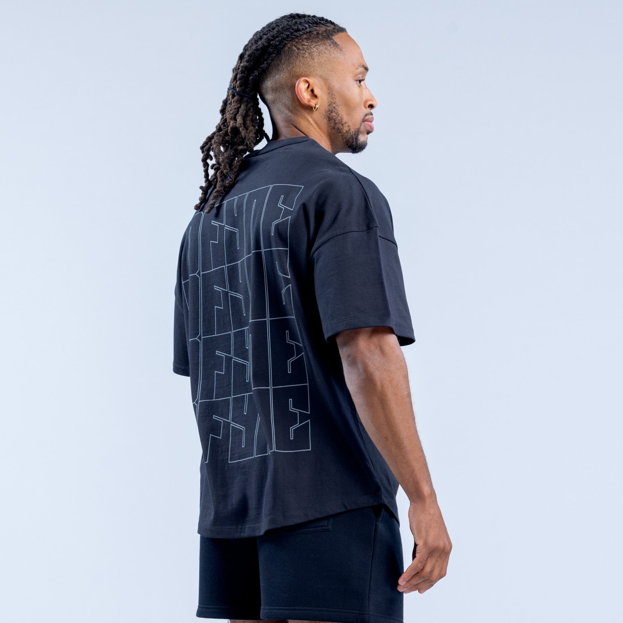 Camiseta DFYNE Recharge Graphic Hombre Negros | 9843-SDVMB
