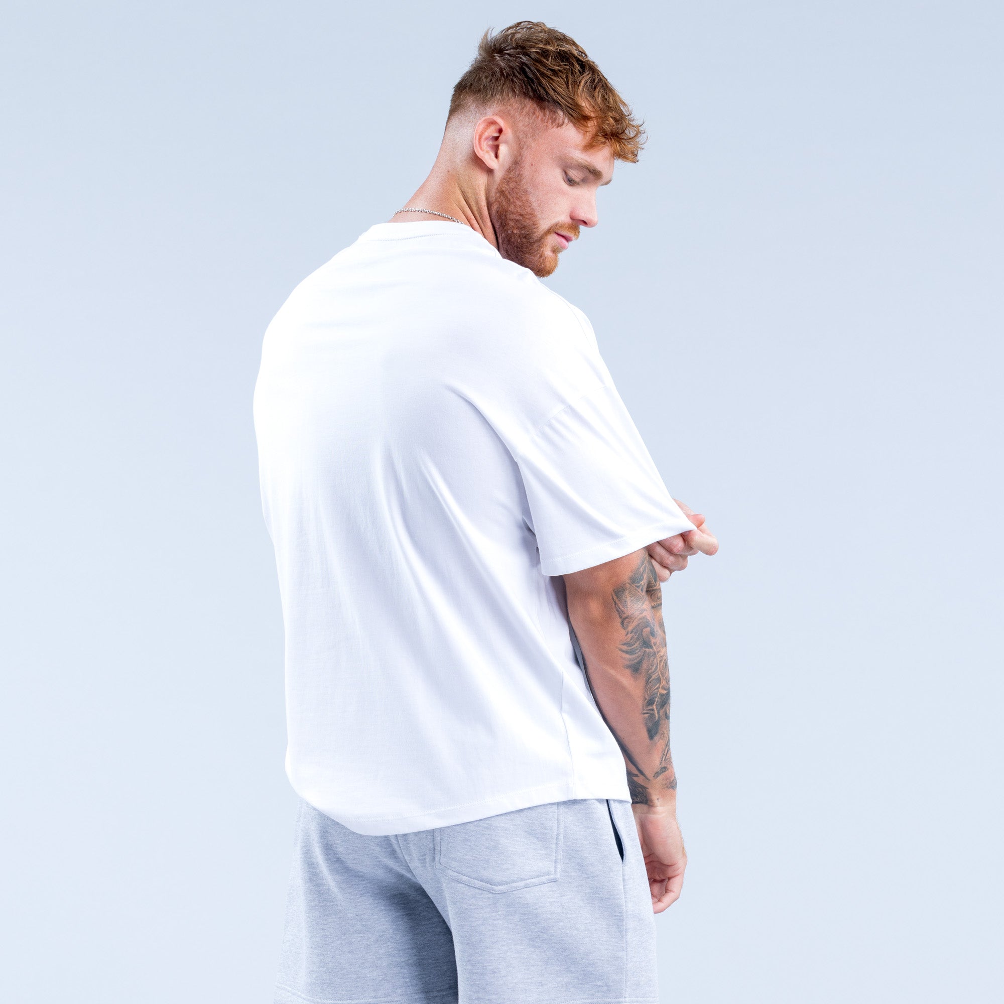 Camiseta DFYNE Recharge Hombre Blancos | 4079-LJGIA