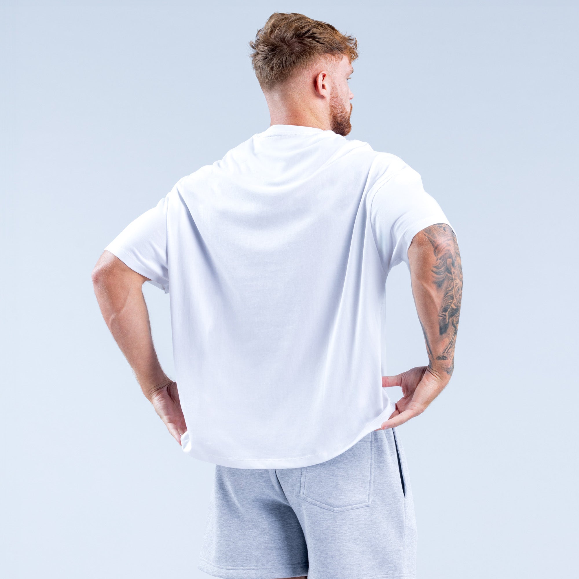 Camiseta DFYNE Recharge Hombre Blancos | 4079-LJGIA