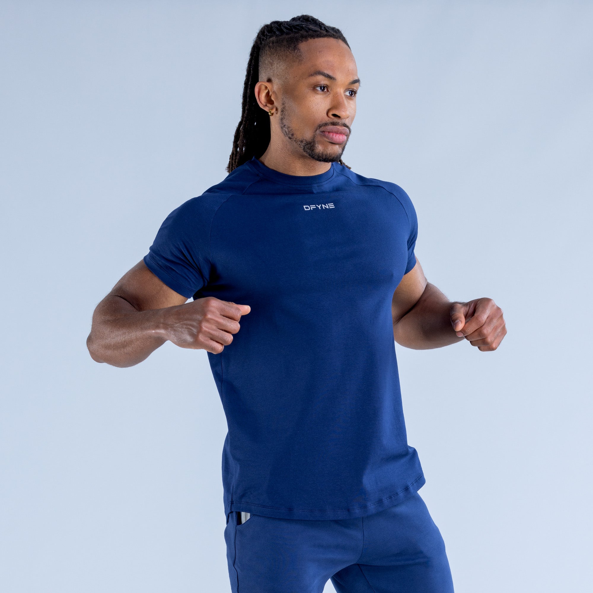 Camiseta DFYNE Stealth Hombre Azules | 3952-PKQWT