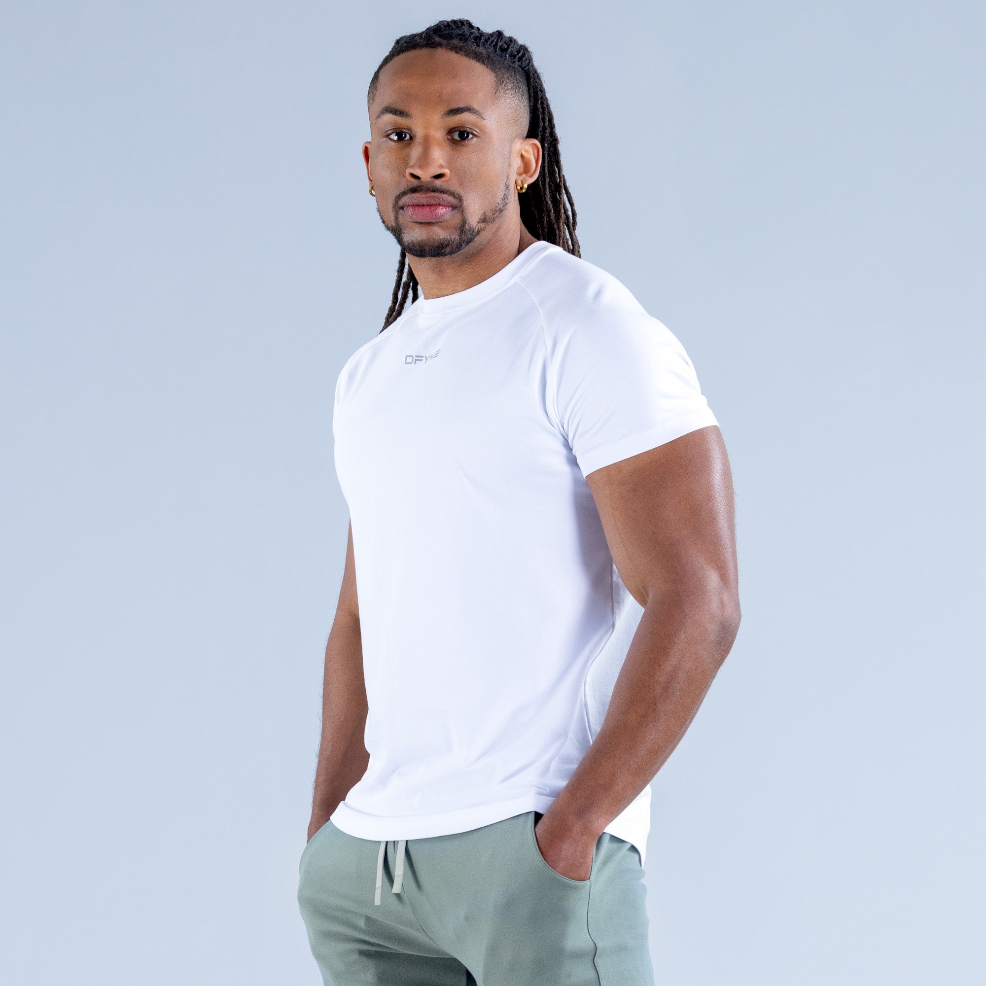 Camiseta DFYNE Stealth Hombre Blancos | 3184-VKJIN