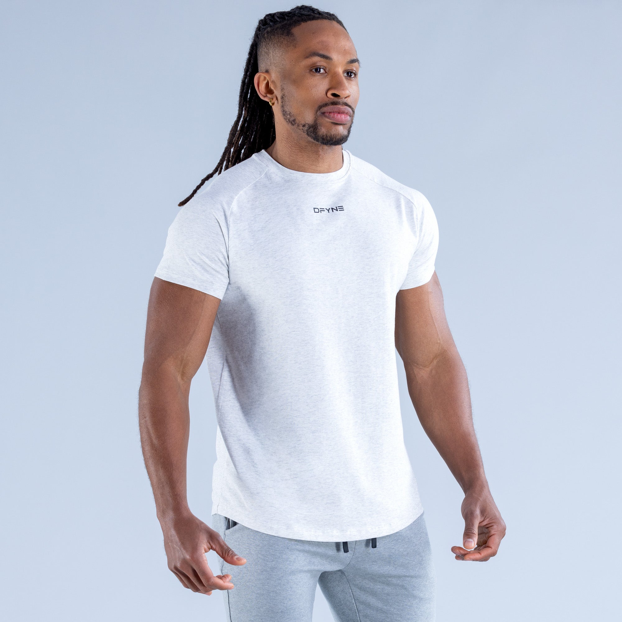 Camiseta DFYNE Stealth Hombre Grises | 6302-SMFCT