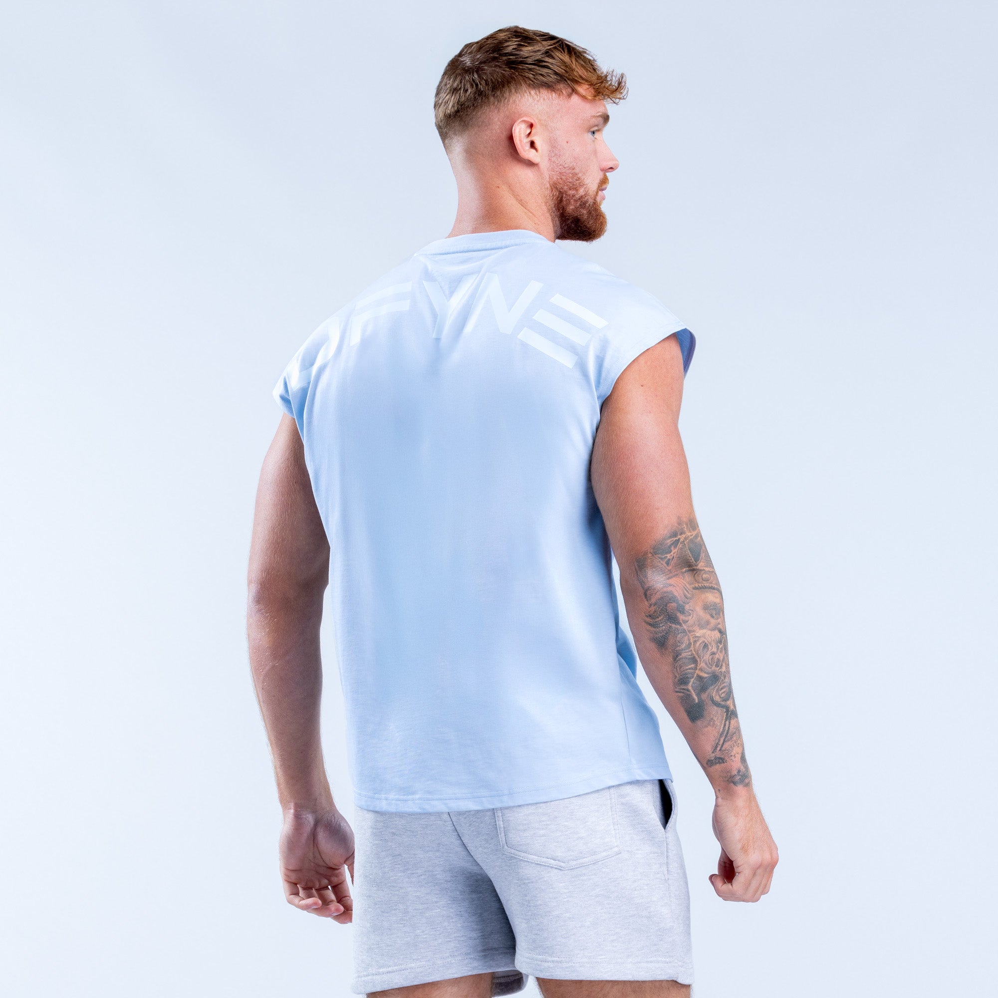 Camiseta sin Manga DFYNE Signature Hombre Azules | 8621-PRZXO