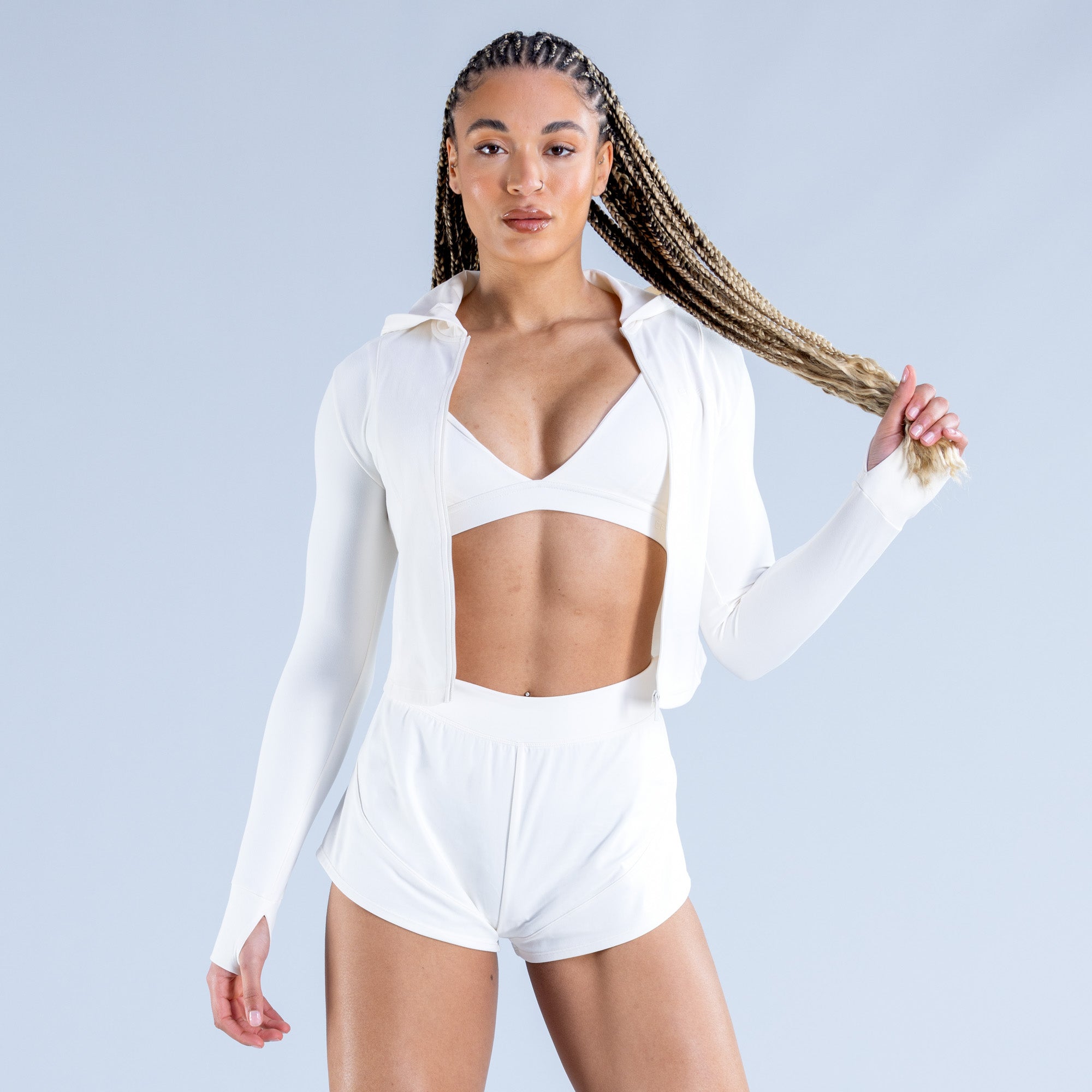 Chamarras DFYNE Origin Zippy Mujer Blancos | 1873-PNKJG