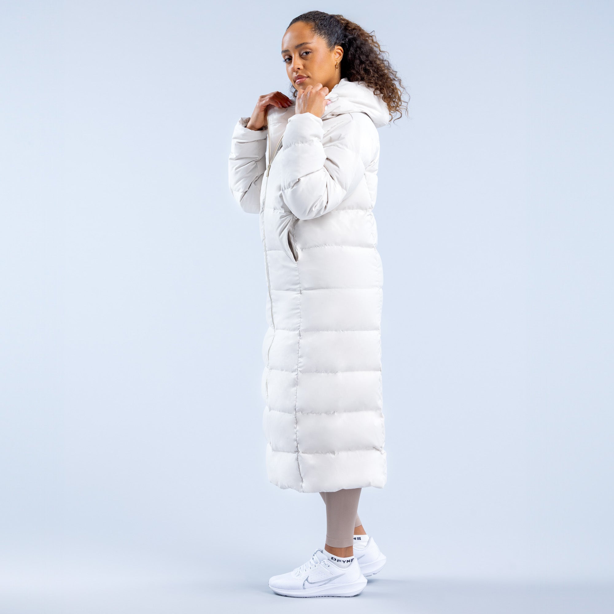 Chamarras DFYNE Revive Long Down Mujer Blancos | 9802-CFJPD