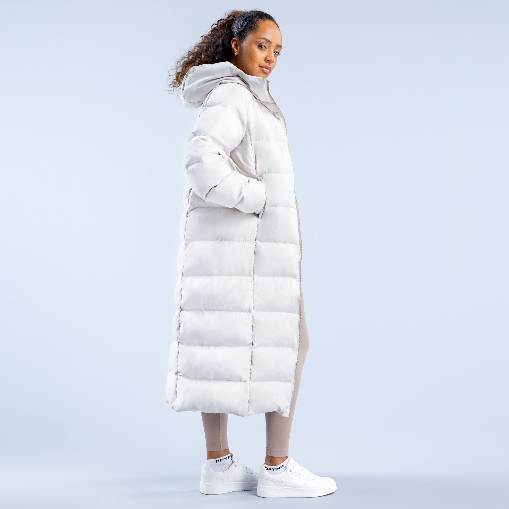 Chamarras DFYNE Revive Long Down Mujer Blancos | 9802-CFJPD