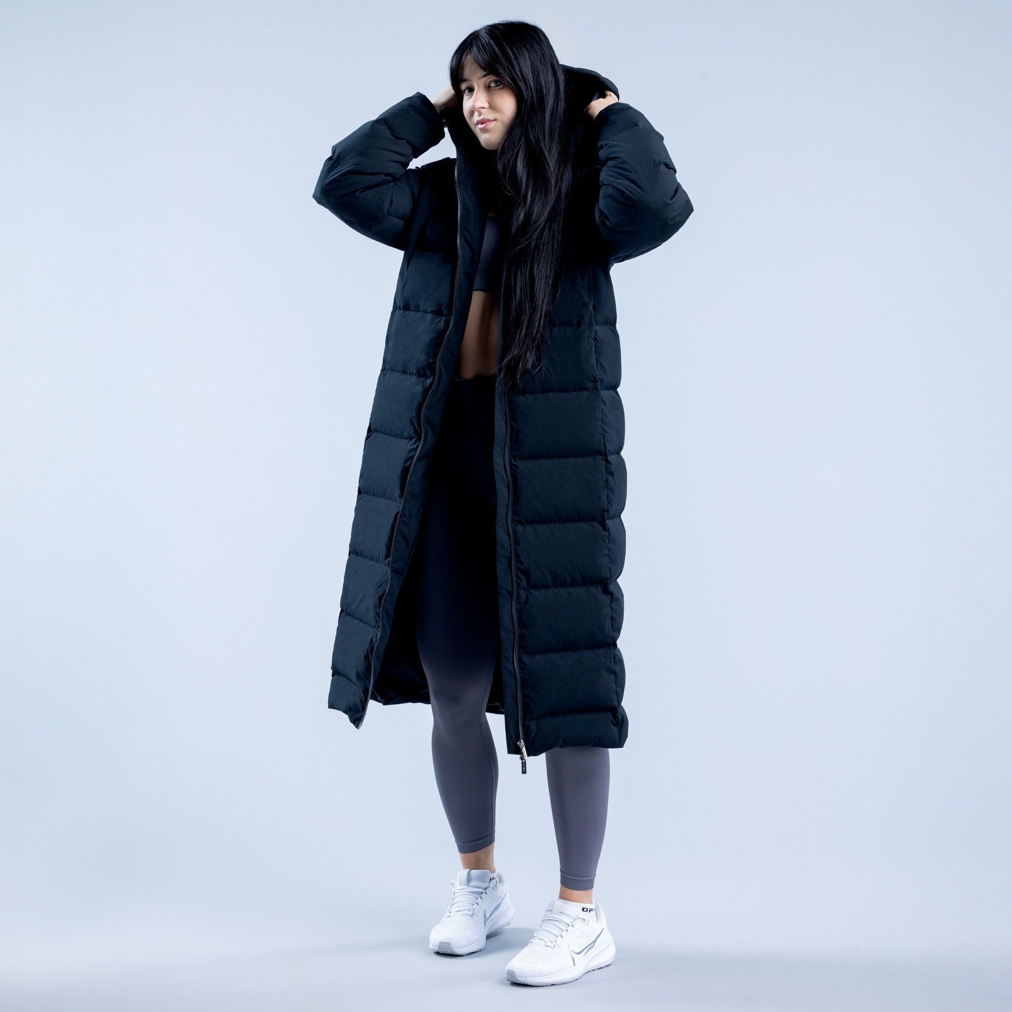 Chamarras DFYNE Revive Long Down Mujer Negros | 1273-HQXRD