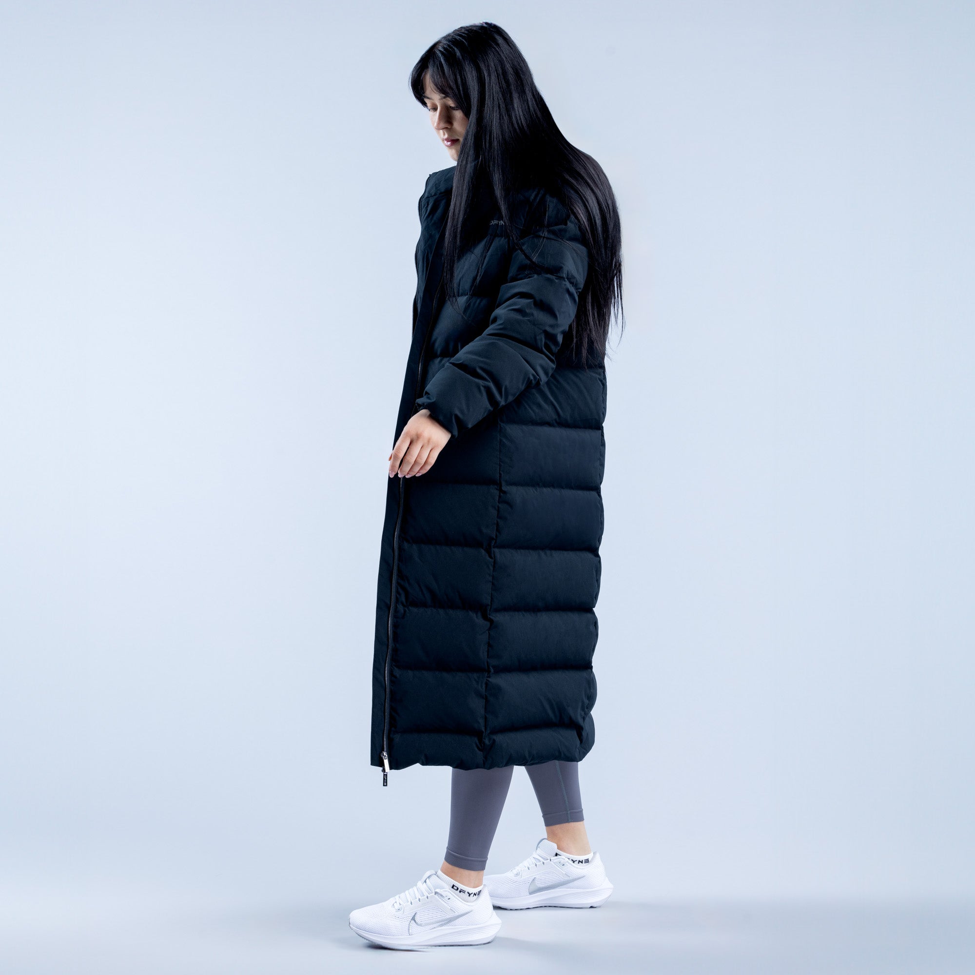 Chamarras DFYNE Revive Long Down Mujer Negros | 1273-HQXRD