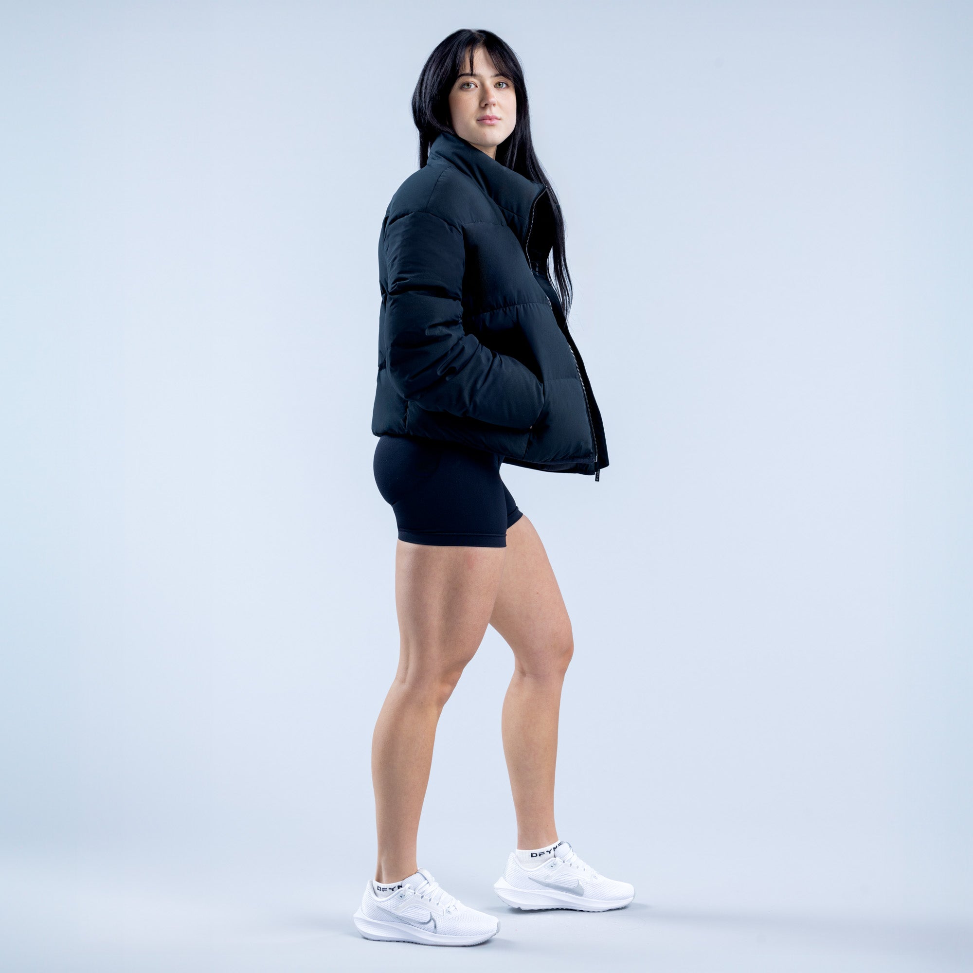 Chamarras DFYNE Revive Short Down Mujer Negros | 1087-MREKX