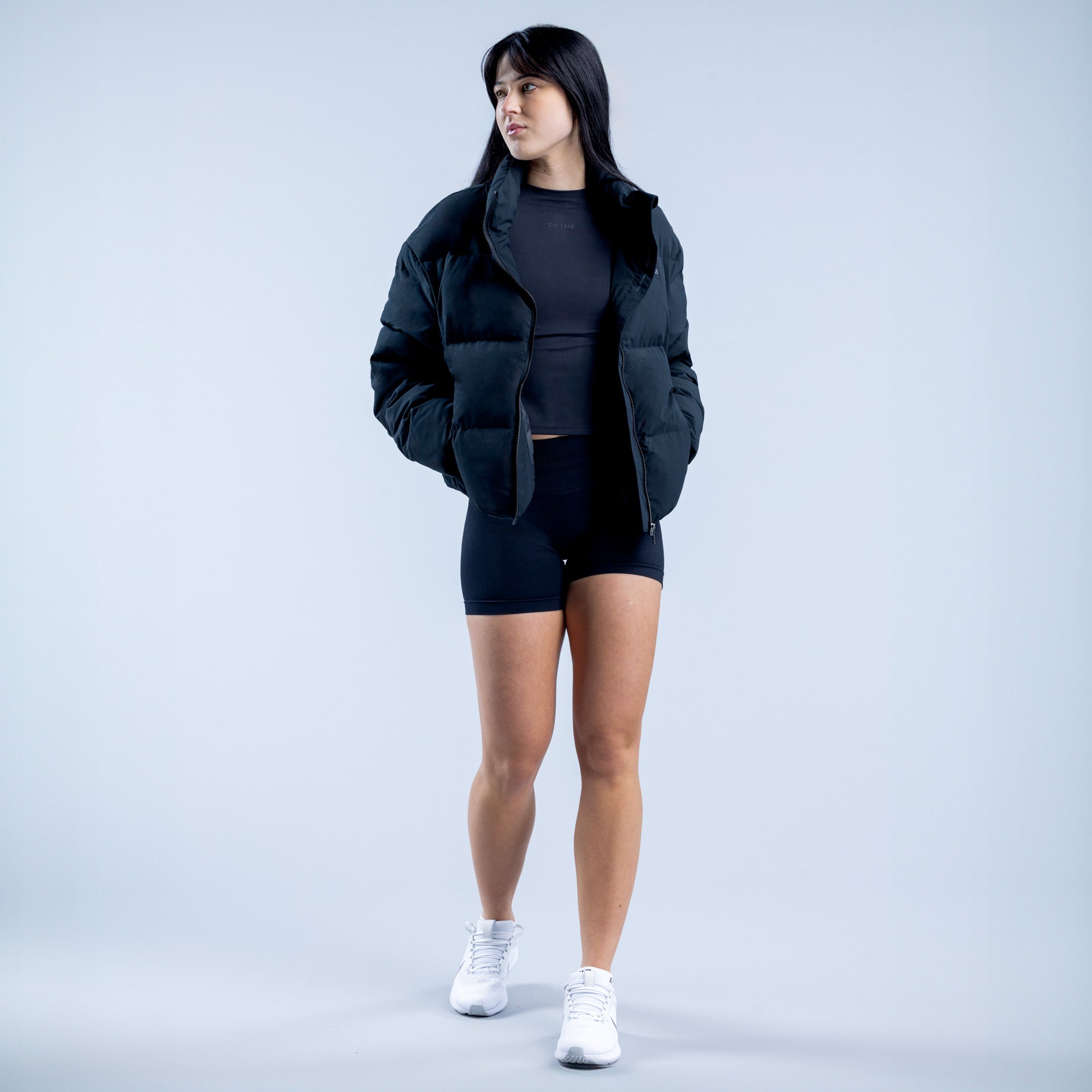 Chamarras DFYNE Revive Short Down Mujer Negros | 1087-MREKX