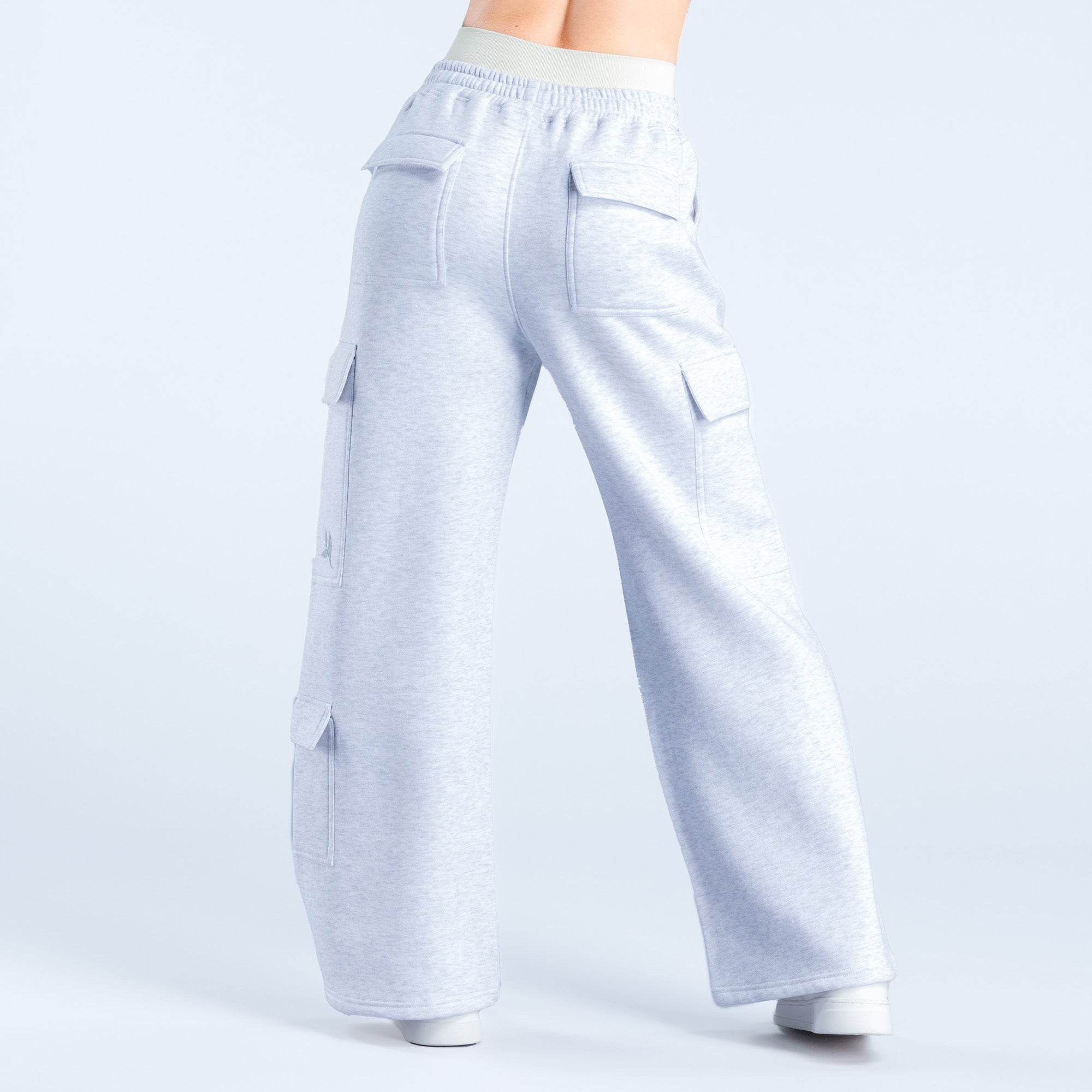 Pantalon Jogger DFYNE Lanyi Edit Wide Leg Cargo Mujer Grises | 2680-WJIQX