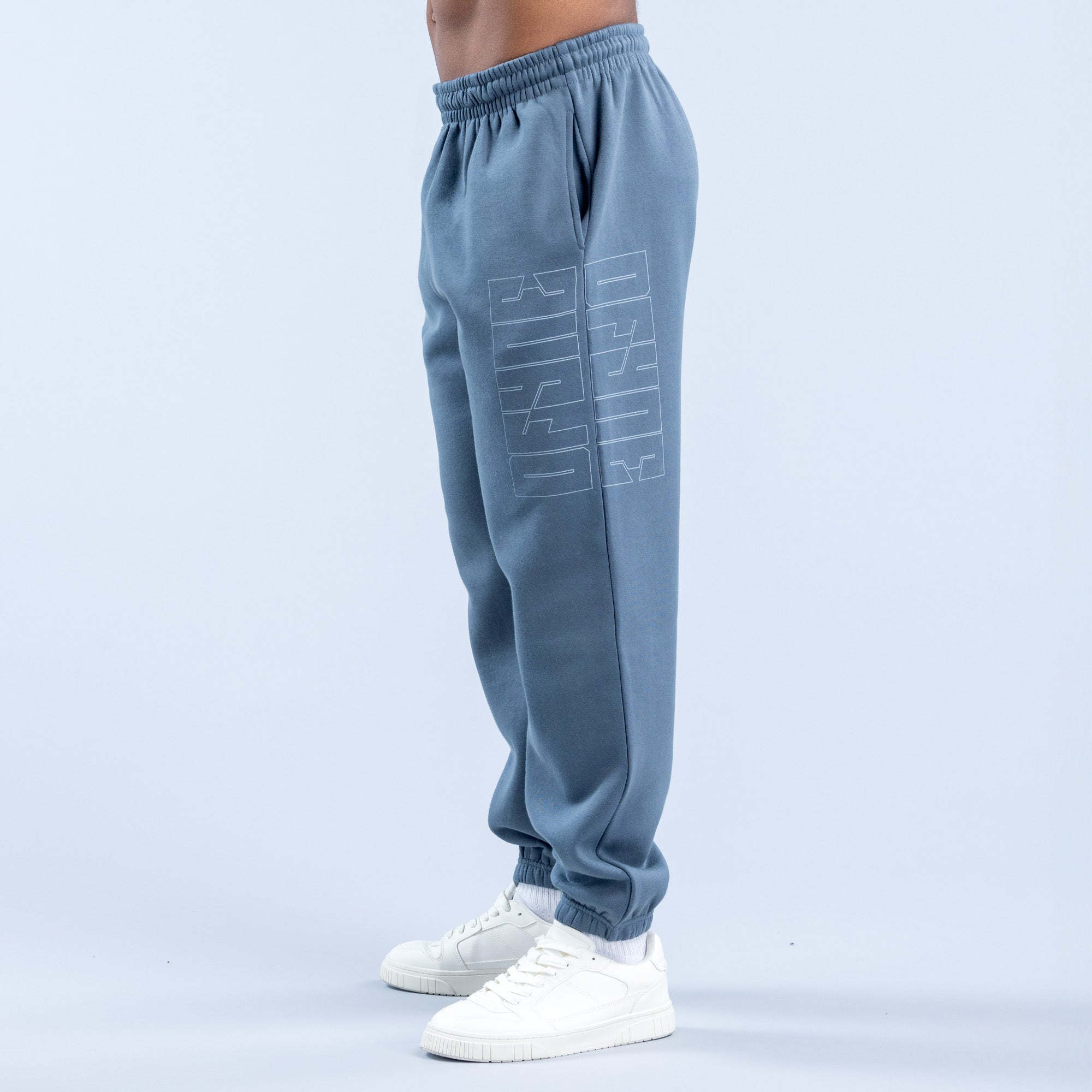 Pantalon Jogger DFYNE Recharge Graphic Hombre Grises | 3670-ETJHK